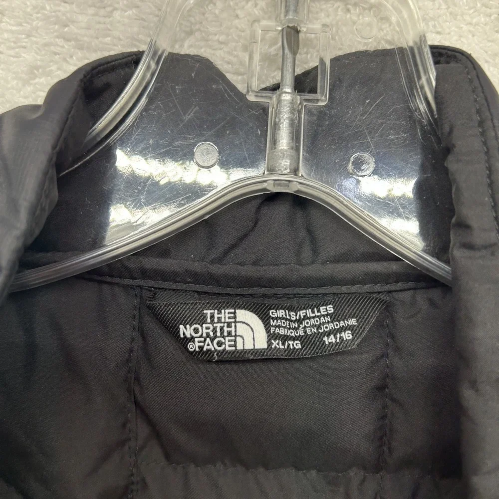 The North Face Girls Size XL Black Thermoball Long Sleeve Full Zip Jacket